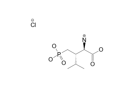 (2R,3S)-2-AMINO-3-ISOPROPYL-4-PHOSPHONOBUTANOIC-ACID-HYDROCHLORIDE