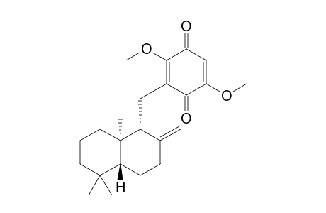 3-[[(1R,4aR,8aR)-5,5,8a-trimethyl-2-methylene-3,4,4a,6,7,8-hexahydro-1H-naphthalen-1-yl]methyl]-2,5-dimethoxycyclohexa-2,5-diene-1,4-dione