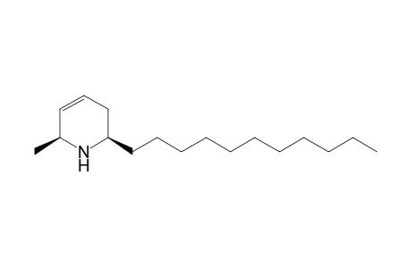 Pyridine, 1,2,3,6-tetrahydro-6-methyl-2-undecyl-, cis-