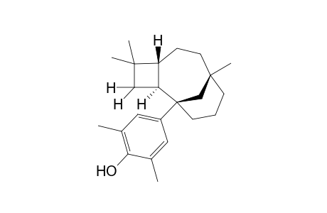 2,6-Dimethyl-4-((1R,2S,5R,8S)-4,4,8-trimethyl-tricyclo[6.3.1.0*2,5*]dodec-1-yl)-phenol