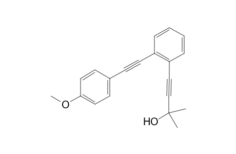 4-(2-((4-methoxyphenyl)ethynyl)phenyl)-2-methylbut-3-yn-2-ol