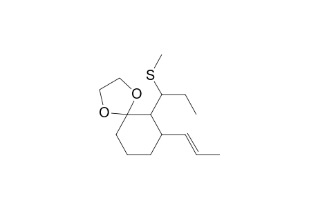 1,4-Dioxaspiro[4.5]decane, 6-[1-(methylthio)propyl]-7-(1-propenyl)-