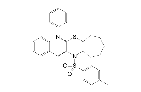 3-Benzylidene-N-phenyl-4-tosyloctahydrocyclohepta[b][1,4]thiazin-2(3H)-imine