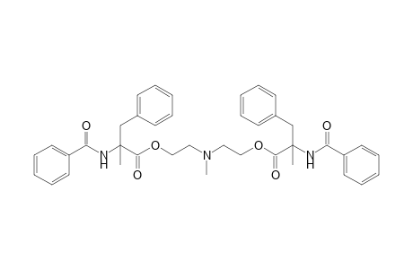 2-Benzoylamino-2-methyl-3-phenylpropionic acid 2-{[2-(2-benzoylamino-2-methyl-3-phenylpropionyloxy)ethyl]methylamino}ethyl ester