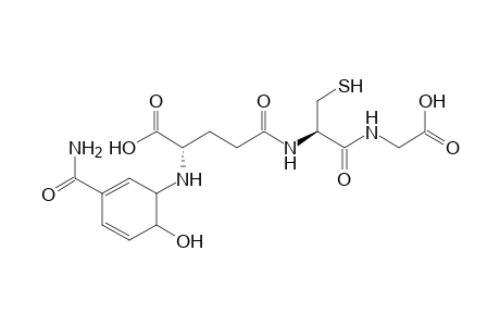 (S)-2-(3-Carbamoyl-6-hydroxy-cyclohexa-2,4-dienylamino)-4-[(R)-1-(carboxymethyl-carbamoyl)-2-mercapto-ethylcarbamoyl]-butyric acid