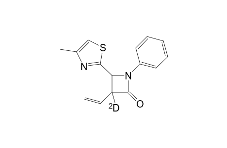 3-Deutero-4-(4-methylthiazol-2-yl)-1-phenyl-3-vinylazetidin-2-one Isomer