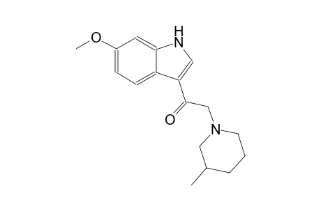 1-(6-methoxy-1H-indol-3-yl)-2-(3-methyl-1-piperidinyl)ethanone