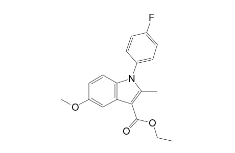 1-(4-fluorophenyl)-5-methoxy-2-methyl-3-indolecarboxylic acid ethyl ester