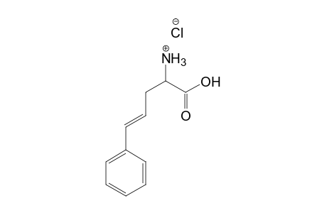 4-Pentenoic acid, 2-amino-5-phenyl-, hydrochloride, salt