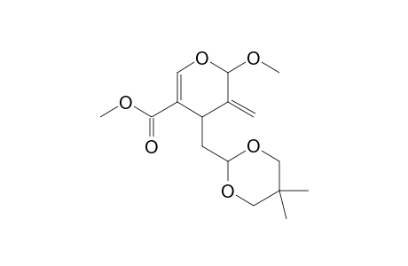 Methyl (2RS,4SR)-4-[(5,5-dimethyl-1,3-dioxan-2-yl)methyl]-3,4-dihydro-2-methoxy-3-methylen-2H-pyran-5-carboxylate