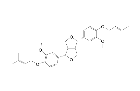 (1S,4S)-1,4-bis[3-methoxy-4-(3-methylbut-2-enoxy)phenyl]-1,3,3a,4,6,6a-hexahydrofuro[4,3-c]furan