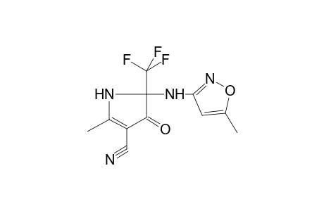 1H-Pyrrole-3-carbonitrile, 2-methyl-5-(5-methylisoxazol-3-ylamino)-4-oxo-5-trifluoromethyl-4,5-dihydro-