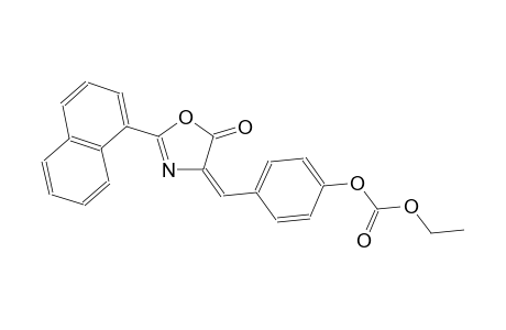 ethyl 4-[(E)-(2-(1-naphthyl)-5-oxo-1,3-oxazol-4(5H)-ylidene)methyl]phenyl carbonate