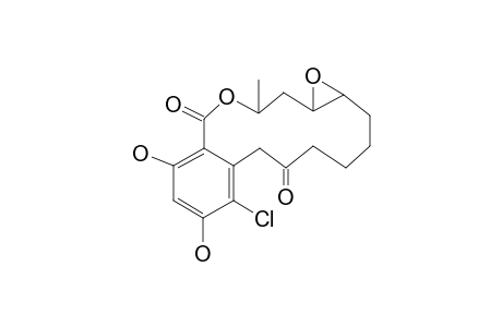MONORDEN-B;8-CHLORO-1A,2,3,4,5,14,15,15A-OCTAHYDRO-9,11-DIHYDROXY-14-METHYL-6H-OXIRENO-[E]-[2]-BENZOXACYClOTETRADECIN-6,12(7H)-DIONE