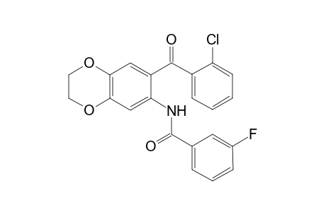 N-{7-[(2-chlorophenyl)carbonyl]-2,3-dihydro-1,4-benzodioxin-6-yl}-3-fluorobenzamide