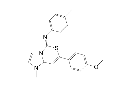 N-[7-(4-methoxyphenyl)-1-methyl-1,8a-dihydroimidazo[1,2-c][1,3]thiazine-5-ylidene]-N-(4-methylphenyl)amine