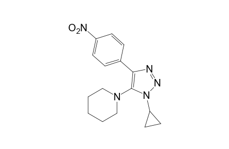 1-cyclopropyl-4-(p-nitrophenyl)-5-piperidino-1H-1,2,3-triazole