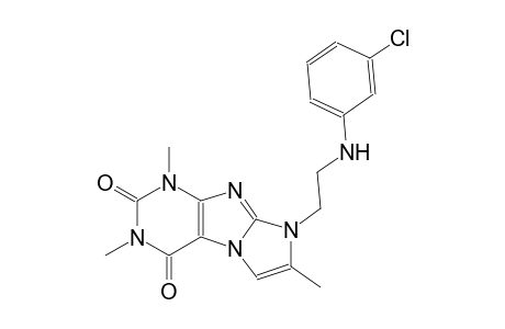 1H-imidazo[2,1-f]purine-2,4(3H,8H)-dione, 8-[2-[(3-chlorophenyl)amino]ethyl]-1,3,7-trimethyl-