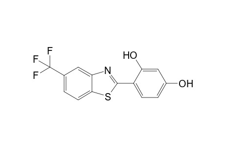 4-[5-(Trifluoromethyl)-1,3-benzothiazol-2-yl]-benzene-1,3-diol