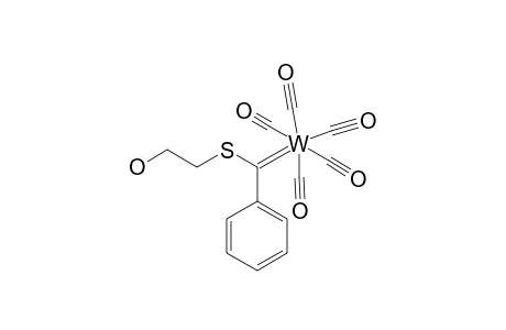 (CO)5W=C(SCH2CH2OH)PH;((2-HYDROXYTHIOETHOXY)-PHENYLCARBENE)-PENTACARBONYL-COMPLEX-OF-WOLFRAM