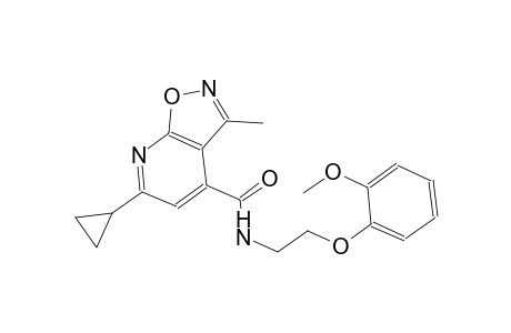 isoxazolo[5,4-b]pyridine-4-carboxamide, 6-cyclopropyl-N-[2-(2-methoxyphenoxy)ethyl]-3-methyl-