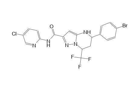 5-(4-bromophenyl)-N-(5-chloro-2-pyridinyl)-7-(trifluoromethyl)-4,5,6,7-tetrahydropyrazolo[1,5-a]pyrimidine-2-carboxamide