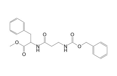 methyl (2S)-2-[(3-{[(benzyloxy)carbonyl]amino}propanoyl)amino]-3-phenylpropanoate