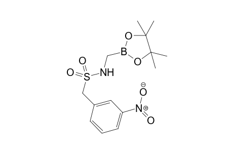 Pinacol (3-nitrophenylmethanesulfonylamino)methaneboronate