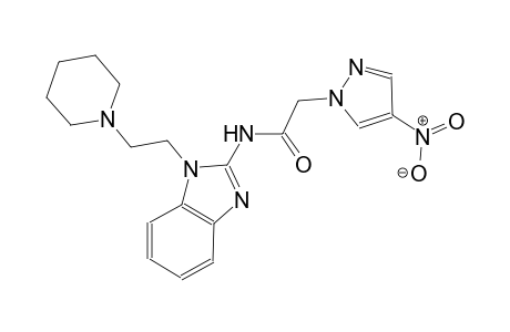 2-(4-nitro-1H-pyrazol-1-yl)-N-{1-[2-(1-piperidinyl)ethyl]-1H-benzimidazol-2-yl}acetamide