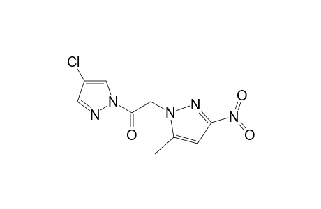 1H-Pyrazole, 1-[2-(4-chloro-1H-pyrazol-1-yl)-2-oxoethyl]-5-methyl-3-nitro-