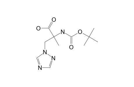 2-(TERT-BUTOXYCARBONYLAMINO)-2-METHYL-3-(1H-1,2,4-TRIAZOL-1-YL)]-PROPANOIC-ACID