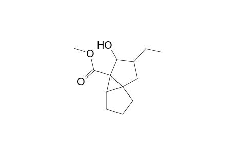 Methyl 3-ethyl-4-hydroxytricyclo(4.3.0.0(1,5))nonane-5-carboxylate