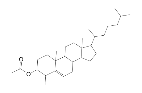 Cholest-5-en-3-ol, 4-methyl-, acetate, (3.beta.,4.beta.)-