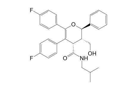 (+/-)-5,6-Bis-(4-fluoro-phenyl)-3-hydroxymethyl-2-phenyl-3,4-dihydro-2H-pyran-4-carboxylic acid isobutylamide