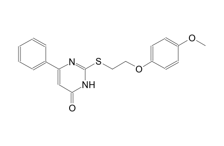 2-{[2-(4-methoxyphenoxy)ethyl]sulfanyl}-6-phenyl-4(3H)-pyrimidinone