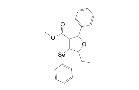 Methyl (2RS,3SR,4RS,5SR)-5-ethyl-2-phenyl-4-(phenylseleno)tetrahydro-3-furancarboxylate