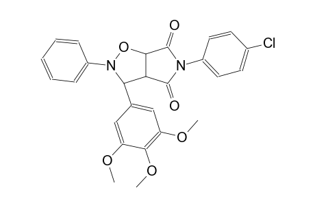 5-(4-chlorophenyl)-2-phenyl-3-(3,4,5-trimethoxyphenyl)dihydro-2H-pyrrolo[3,4-d]isoxazole-4,6(3H,5H)-dione