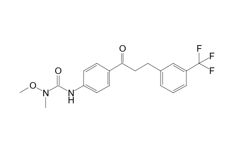 Urea, N-methoxy-N-methyl-N'-[4-[1-oxo-3-[3-(trifluoro-methyl)phenyl]propyl]phenyl]-