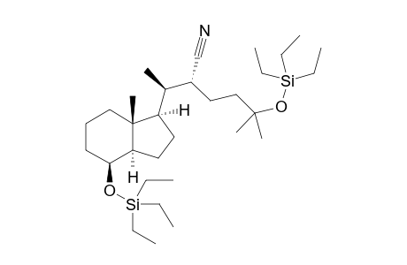 (8S,20R,22R)-Des-A,B-22-cyano-8.beta.,25-bis[(triethylsilyl)oxy]-cholestane