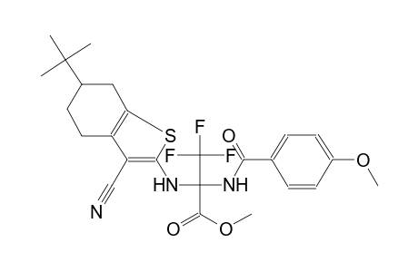 alanine, N-[3-cyano-6-(1,1-dimethylethyl)-4,5,6,7-tetrahydrobenzo[b]thien-2-yl]-3,3,3-trifluoro-2-[(4-methoxybenzoyl)amino]-,