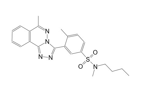N-butyl-N,4-dimethyl-3-(6-methyl[1,2,4]triazolo[3,4-a]phthalazin-3-yl)benzenesulfonamide