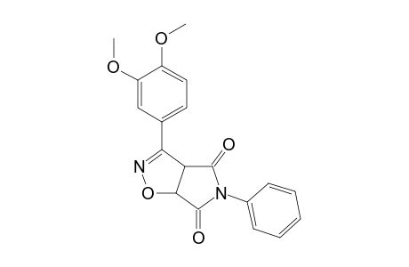3-(3',4'-Dimethoxyphenyl)-5-(N-phenyl)-4,6-dioxopyrrolo[3,4-d]-7,8-dihydroisoxazole