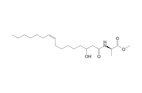 (Z)-N-(3-Hydroxyhexadec-9-enoyl)alanine Methyl Ester