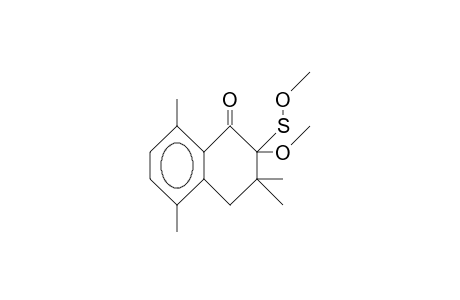 3,4-Dihydro-3,3,5,8-tetramethyl-2-methoxy-2-methoxysulfenyl-1-(2H)naphthalenone