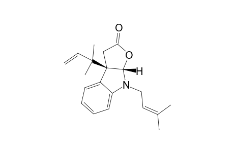 3A-(2-METHYL-3-BUTEN-2-YL)-8-(3-METHYL-2-BUTEN-1-YL)-2-OXO-2,3,3A,8A-TETRAHYDRO-8H-FURO-[2,3-B]-INDOLE