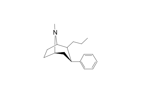(1R,5S)-3.beta.-Phenyl-2-.beta.-n-propyltropane