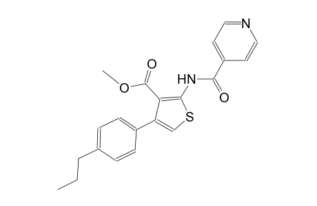 methyl 2-(isonicotinoylamino)-4-(4-propylphenyl)-3-thiophenecarboxylate