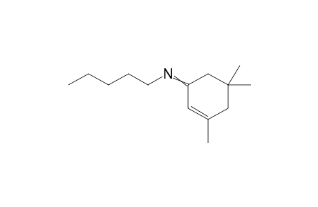 N-(Pentyl)-3,5,5-trimethyl-2-cyclohexen-1-imine