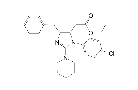 Ethyl 2-(4-Benzyl-1-(4-chlorophenyl)-2-(piperidin-1-yl)-1H-imidazol-5-yl)acetate