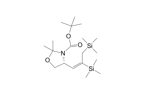 (R,E)-2,2-Dimethyl-4-[2,3-bis-trimethylsilanyl-prop-1-enyl]-oxazolidine-3-carbamic acid tert-butyl ester